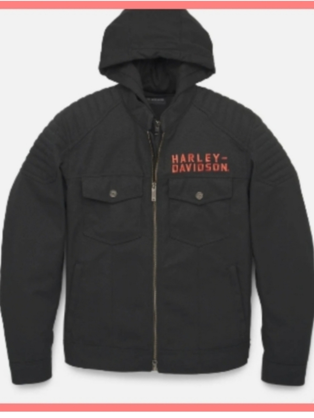 XXL Mens Harley Davidson Hoodie Jacket Ovation 3-in-1 Motorcycle Lightweight 2XL - Picture 3 of 15